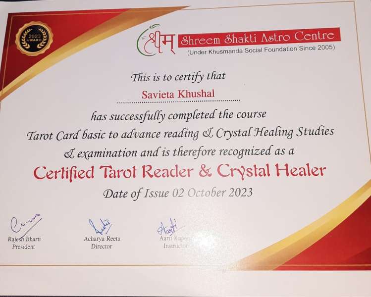 Tarot Card Reading & Crystal Healer